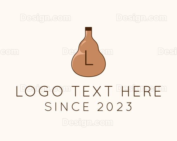 Liquor Rum Bottle Logo