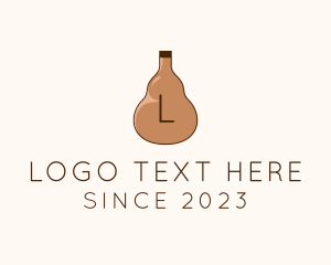 Liquor Rum Bottle logo