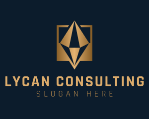 Gold Diamond Consultant logo design