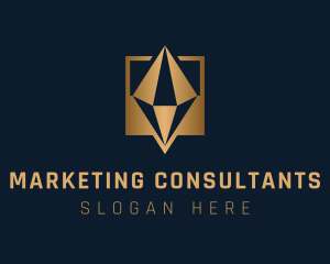 Gold Diamond Consultant logo design