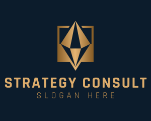 Gold Diamond Consultant logo design