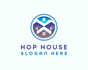 House Roof Property logo design