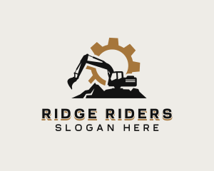 Industrial Excavator Construction logo design