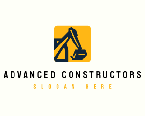 Excavator Industrial Builder logo design