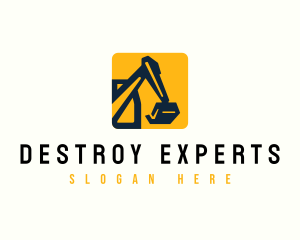 Excavator Industrial Builder logo design