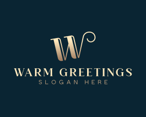 Elegant Antique Letter W logo design