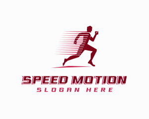 Fast Sprinting Athlete logo design