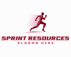 Fast Sprinting Athlete logo