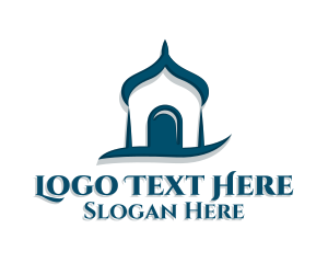 Blue Islam Mosque logo