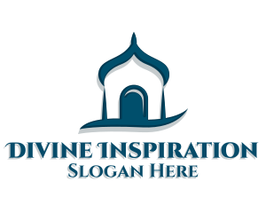 Blue Islam Mosque logo