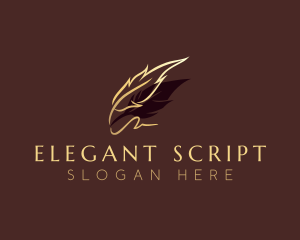 Feather Quill Calligraphy logo design