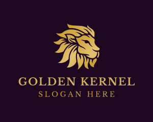 Golden Lion Wildlife logo design