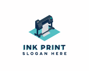 Large Printer Machine logo design