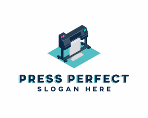 Large Printer Machine logo design