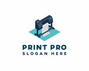 Large Printer Machine logo design