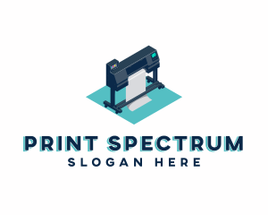 Large Printer Machine logo design