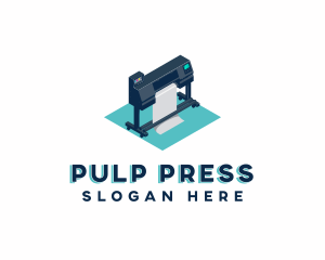 Large Printer Machine logo design