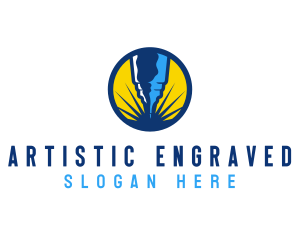 Mechanical Engraving Tool logo design