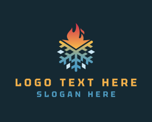 Thermal Snowflake Flame logo