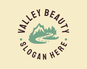 Mountain Valley Trip logo design