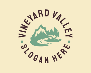 Mountain Valley Trip logo design