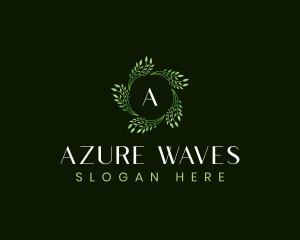 Leaves Waves Spa logo design