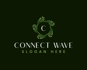 Leaves Waves Spa logo design