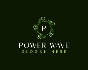 Leaves Waves Spa logo design