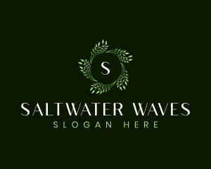 Leaves Waves Spa logo design