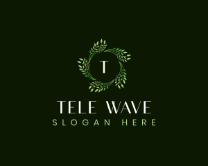 Leaves Waves Spa logo design