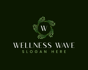 Leaves Waves Spa logo design