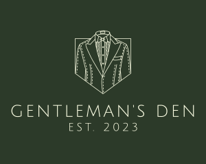 Retro Men Suit logo design