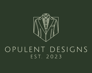 Retro Men Suit logo design