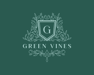 Stylish Floral Vines logo design