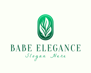 Elegant Eco Leaves logo design