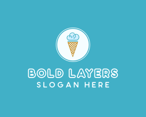 Cloud Ice Cream logo design