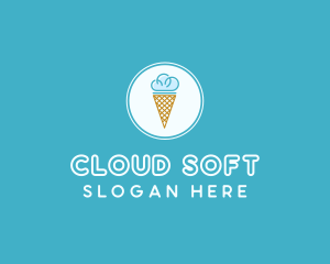 Cloud Ice Cream logo design