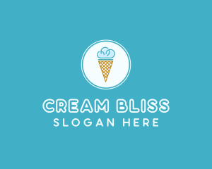 Cloud Ice Cream logo design