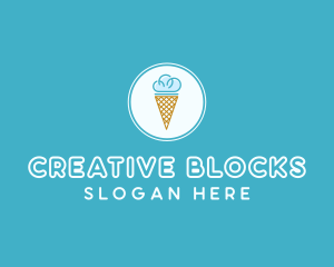 Cloud Ice Cream logo design