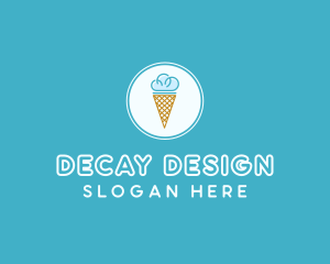 Cloud Ice Cream logo design