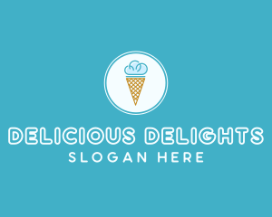 Cloud Ice Cream logo design