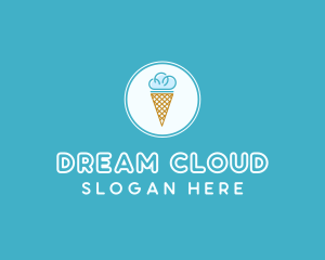 Cloud Ice Cream logo design