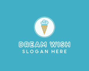 Cloud Ice Cream logo design