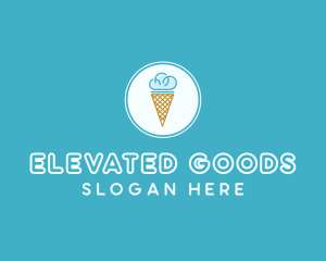 Cloud Ice Cream logo design