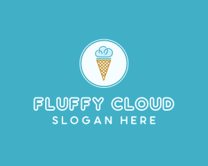 Cloud Ice Cream logo design