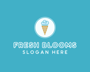 Cloud Ice Cream logo design