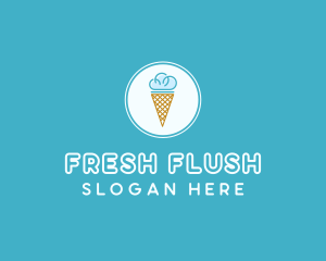 Cloud Ice Cream logo design