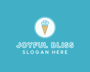 Cloud Ice Cream logo design