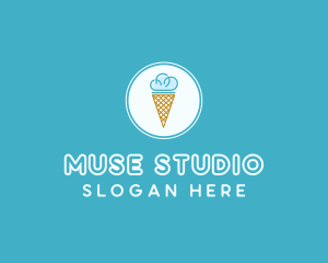 Cloud Ice Cream logo design