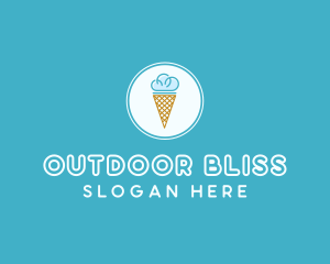 Cloud Ice Cream logo design